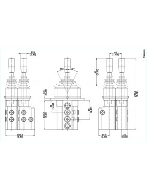 Джойстик стабилизаторов F1822503, F18/22503 для HIDROMEK