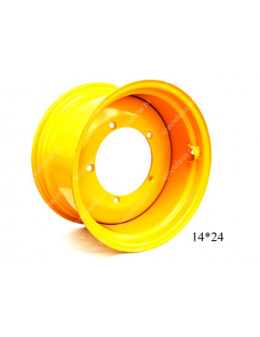 Диск колеса JCB W15*24 ET36 41/912220 334/L2027 для шины 16,9/24 желтый (14260M) N